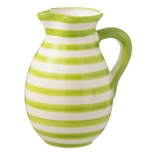 Pichet En Céramique "granada Rayure" 3,3l Vert