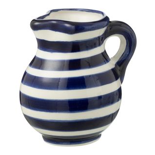 Pichet En Céramique "granada Rayure" 0,5l Bleu Cobalt
