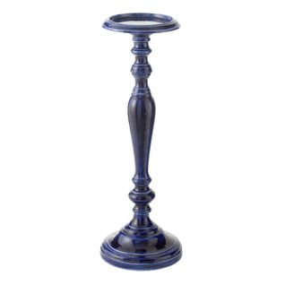 Bougeoir Design En Métal "nag" 26cm Bleu