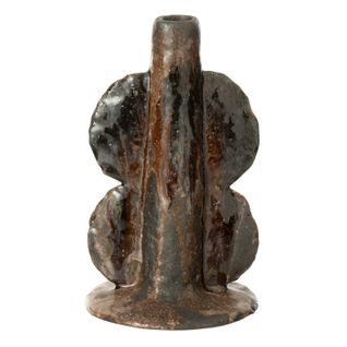 Chandelier Vase En Céramique "naga" 20cm Marron