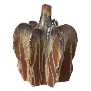 Vase Déco En Céramique "naga" 30cm Rouille