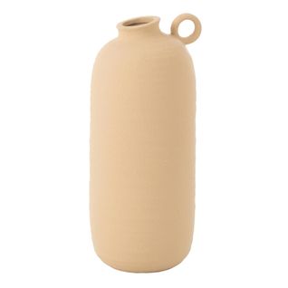 Vase Étroit En Argile "cassia" 38cm Beige
