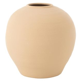 Vase Déco En Argile "cassia" 38cm Beige