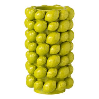 Vase Déco En Céramique "citron" 26cm Vert