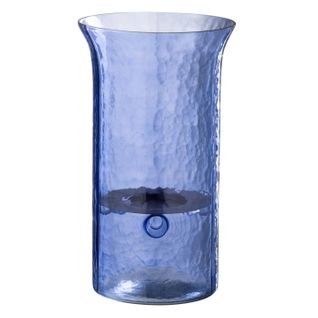 Photophore Étroit En Verre "tarifa" 34cm Bleu