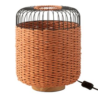 Lampe à Poser En Métal "eldon" 34cm Orange