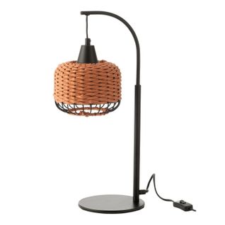 Lampe à Poser Lanterne En Métal "eldon" 52cm Orange