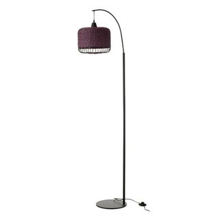 Lampadaire Lanterne En Métal "eldon" 168cm Mauve