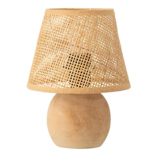 Lampe à Poser à LED En Bois "torsade" 23cm Naturel