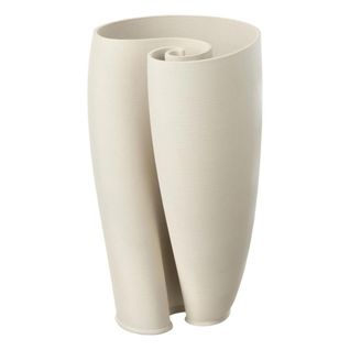 Vase Déco En Céramique "hydra" 33cm Beige
