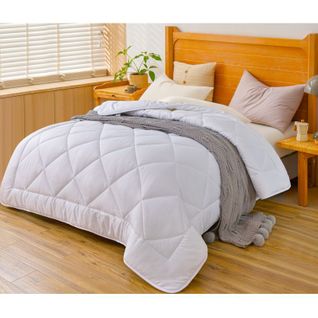 Couette En Microfibre 200x200cm Blanche  Hg22067wd