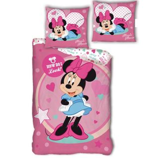 Parure De Lit Simple- Minnie -how Do I Look- - 140 Cm X 200 Cm