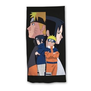 Serviette De Plage - Naruto Et Sasuke - 70x140 Cm