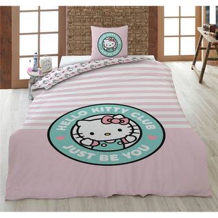 Parure De Lit 140x200 Cm Hello Kitty Rose