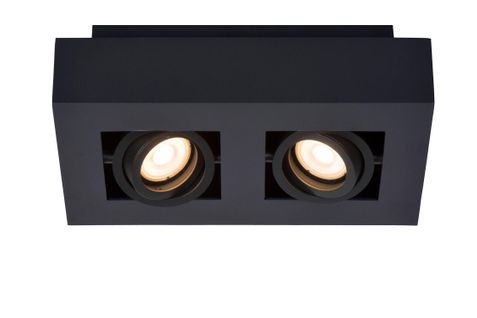 Xirax Spot Plafond - Noir - 2xgu10
