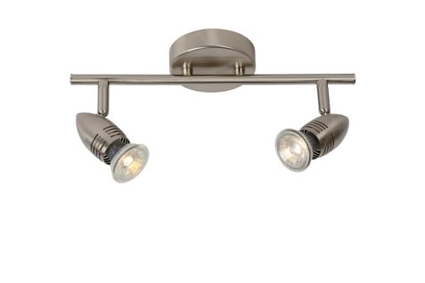 Caro-led Spot Plafond - Chrome Dépoli - 2xgu10