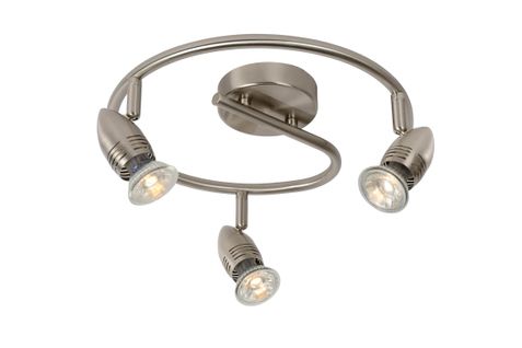 Caro-led Spot Plafond - Chrome Dépoli - 3xgu10