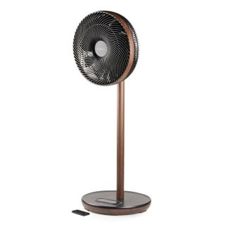 Ventilateur Sur Pied - 26 W - Bois - Eco Consommation - Silencieux - 9 Vitesses - Affichage LED