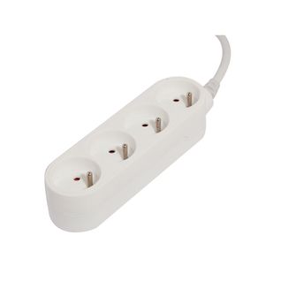 Bloc Multiprise 4x16a 3500w Câble 3m - Blanc - Chacon