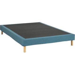 Sommier Tapissier - 160 X 200 Cm - Bleu Turquoise - Kit - Eazyx