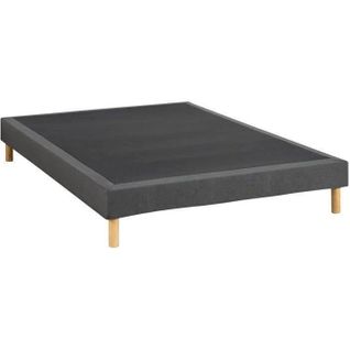 Sommier Tapissier - 140 X 190 Cm - Gris Anthracite - Kit - Eazyx