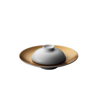 Berghoff Assiette De Présentation Profonde Et Bol Blanc - Gem