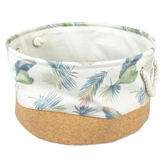 Panier Rond Palm Cork et Poly Pour Chiens Ou Chats - Taille L - 45 X 45 X 25 Cm - Multicolore