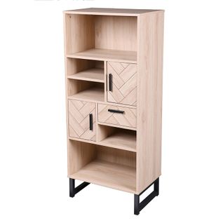 Bibliothèque Haussmann 5 Niveaux Chevrons - Naturel Clair