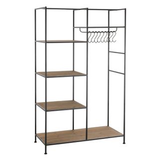 Étagère et Penderie En Métal "rack" 180cm Noir
