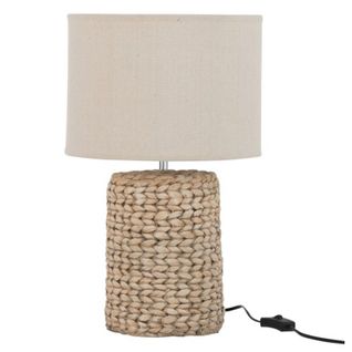 Lampe à Poser Déco Ciment "tressée" 48cm Naturel