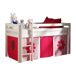 Tente Textile Pour Lit "pino Flower" Rose