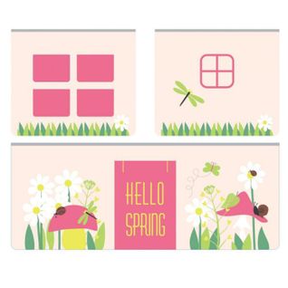 Tente Textile Pour Lit "pino Spring" Rose