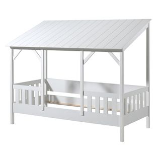 Pack - Lit Cabane Enfant et Tiroir "housebed Iii" 90x200cm Blanc