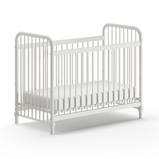 Lit Bébé 60x120 By Vipack Bronxx - Blanc Mat