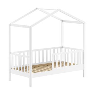 Lit Cabane 70x140 Sommier Inclus Dallas - Blanc