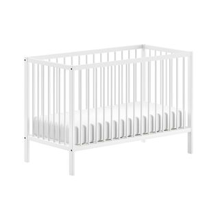 Lit Bébé 60x120 Sommier Inclus Meryl - Blanc