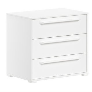 Chiffonnier Sammie 68x43x61cm - 3 Tiroirs - Blanc