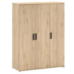 Armoire Sammie - 150x59x199cm - 3 Portes - Décor Chêne