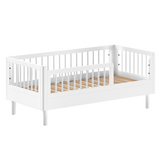 Lit Junior Forrest 70x140cm - Bois De Hêtre Massif - Blanc