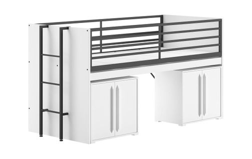 Lit Mi-haut 90x200 Sam Blanc