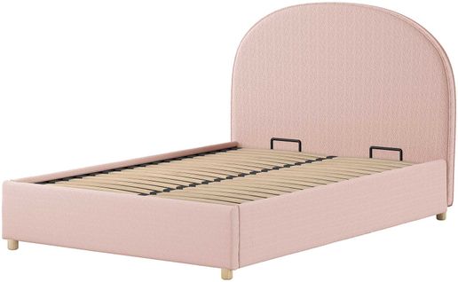 Lit Double Maeva - 140x200cm - Avec Rangement - Rose