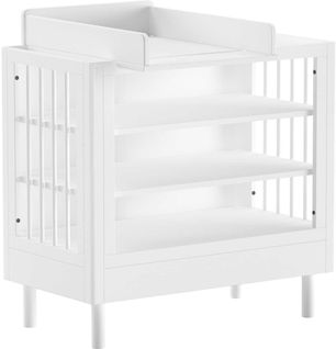 Table à Langer Avec Planche à Langer Forrest - 100x72,5x107,5cm - Bois De Hêtre Massif