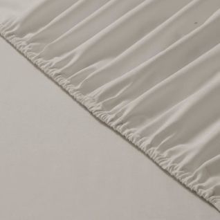 Vision Drap Housse 100% Coton - 160x200 Cm - Mastic