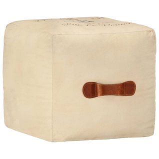 Superbe Pouf Sable 40 X 40 X