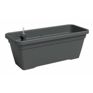 Jardinière - Plastique - Anthracite - Rectangulaire - L57,9xp24,3xh22cm - Artevasi