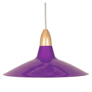 Suspension Tosel ,métal,violet ,h19xd38x P38cm