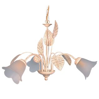 Lustre Tosel ,métal,blanc   ,h80xd60xp60cm