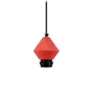 Pendel  Tosel ,bois,rouge ,h80xd10xp12cm