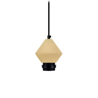 Pendel  Tosel ,bois,jaune ,h80xd10xp12cm
