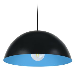 Suspension Tosel ,métal,noir ,h78xd42,5xp42,5cm